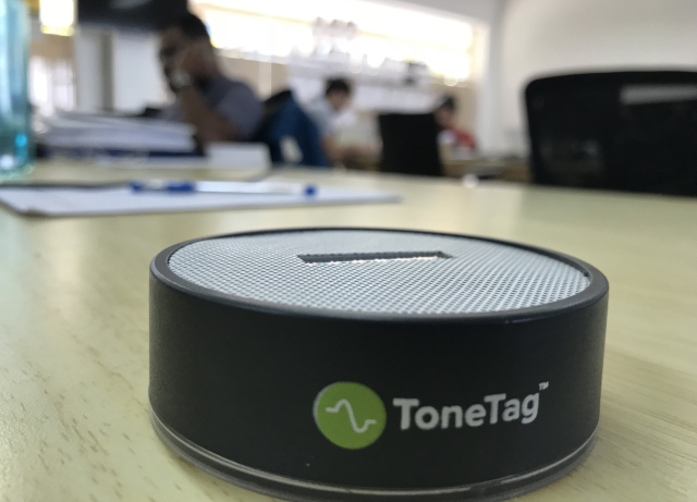 ToneTag audio pod with NUHF audio capabilities